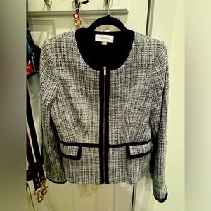 Calvin Klein Women’s Black and White Blazer (10)